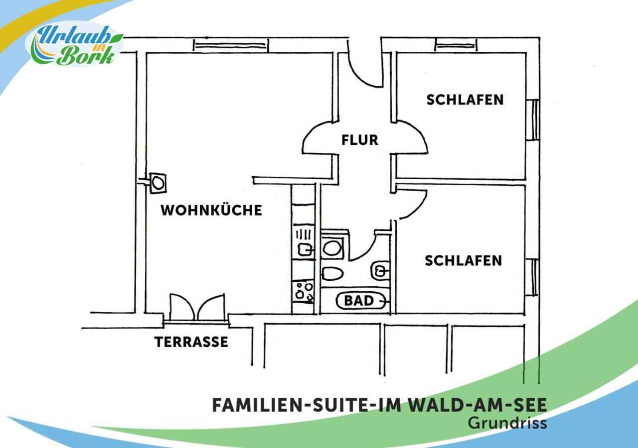 Familien-Suite-Im-Wald-Am-See Bork Exterior photo